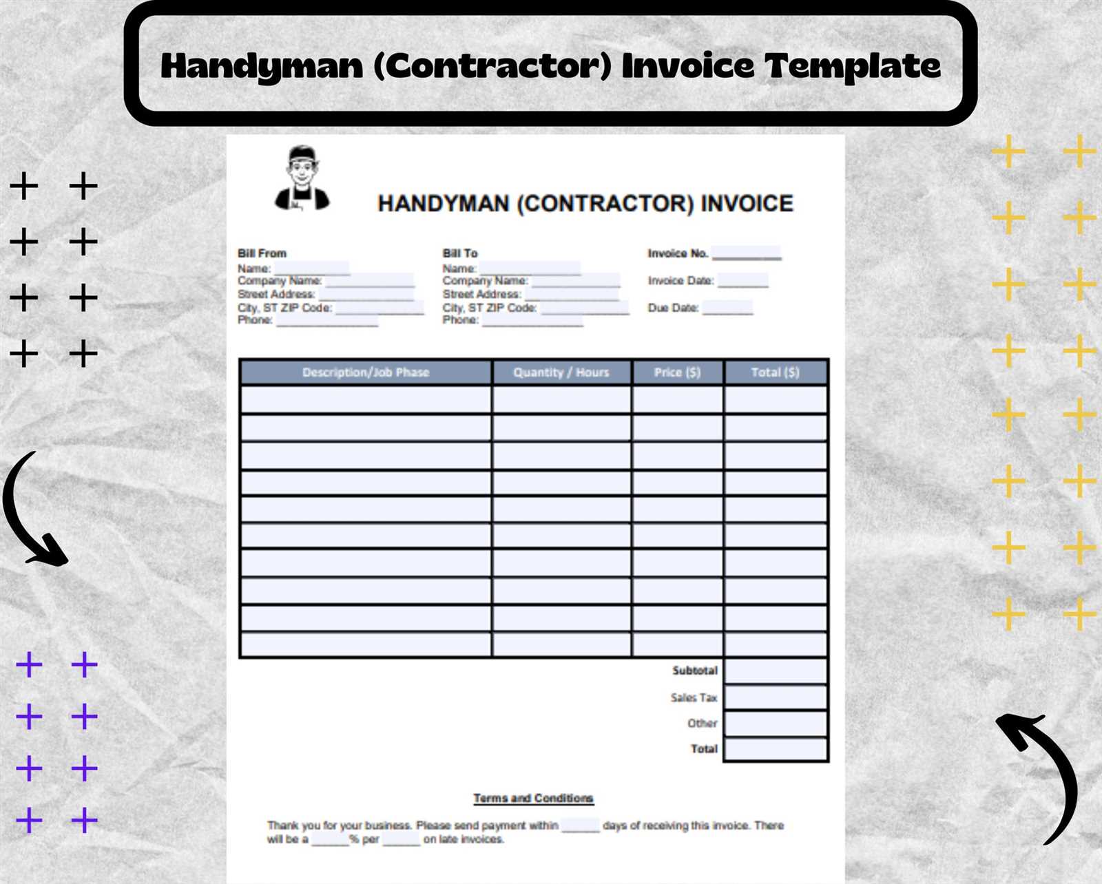 handyman invoice templates