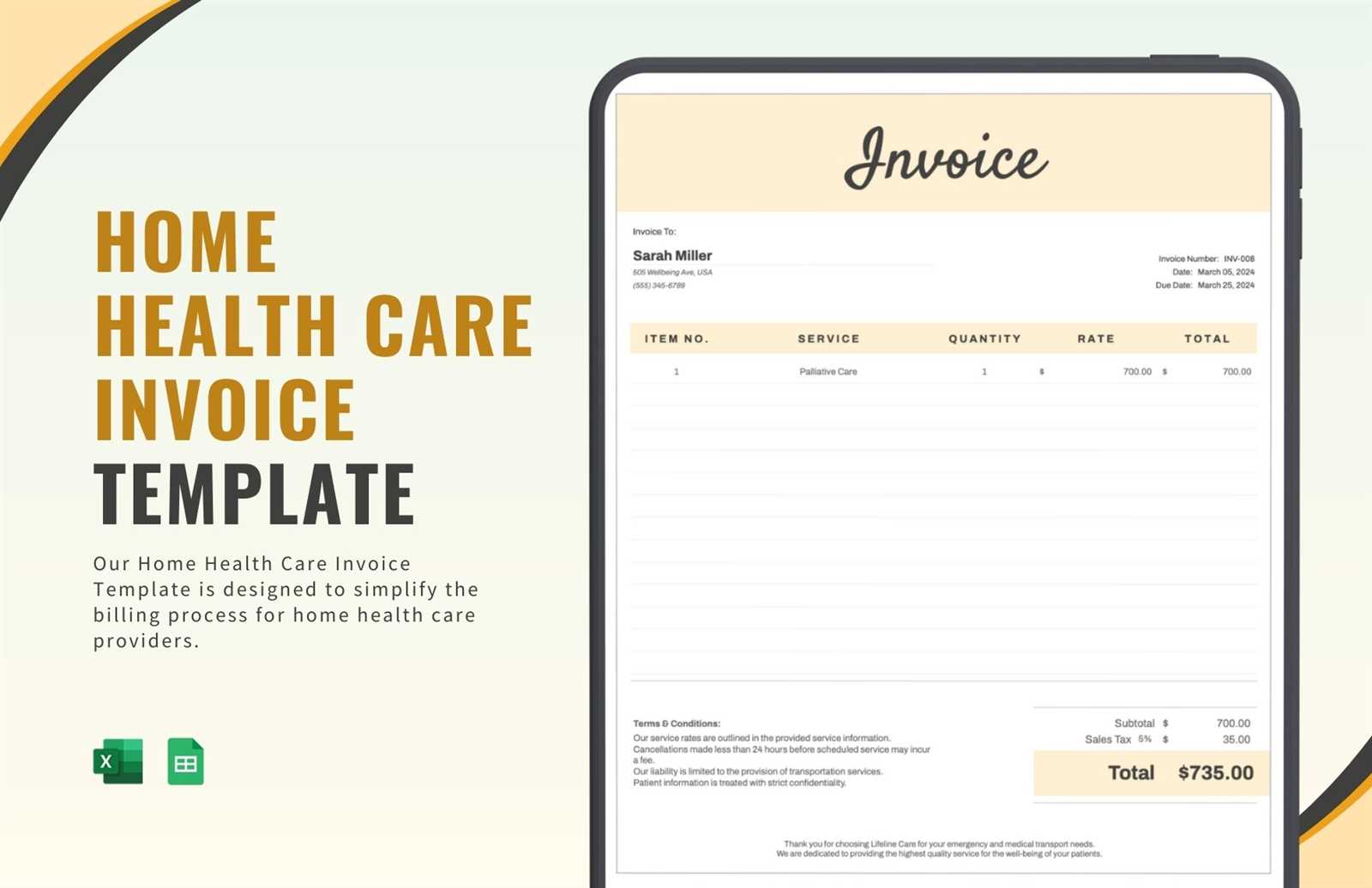 health care invoice template