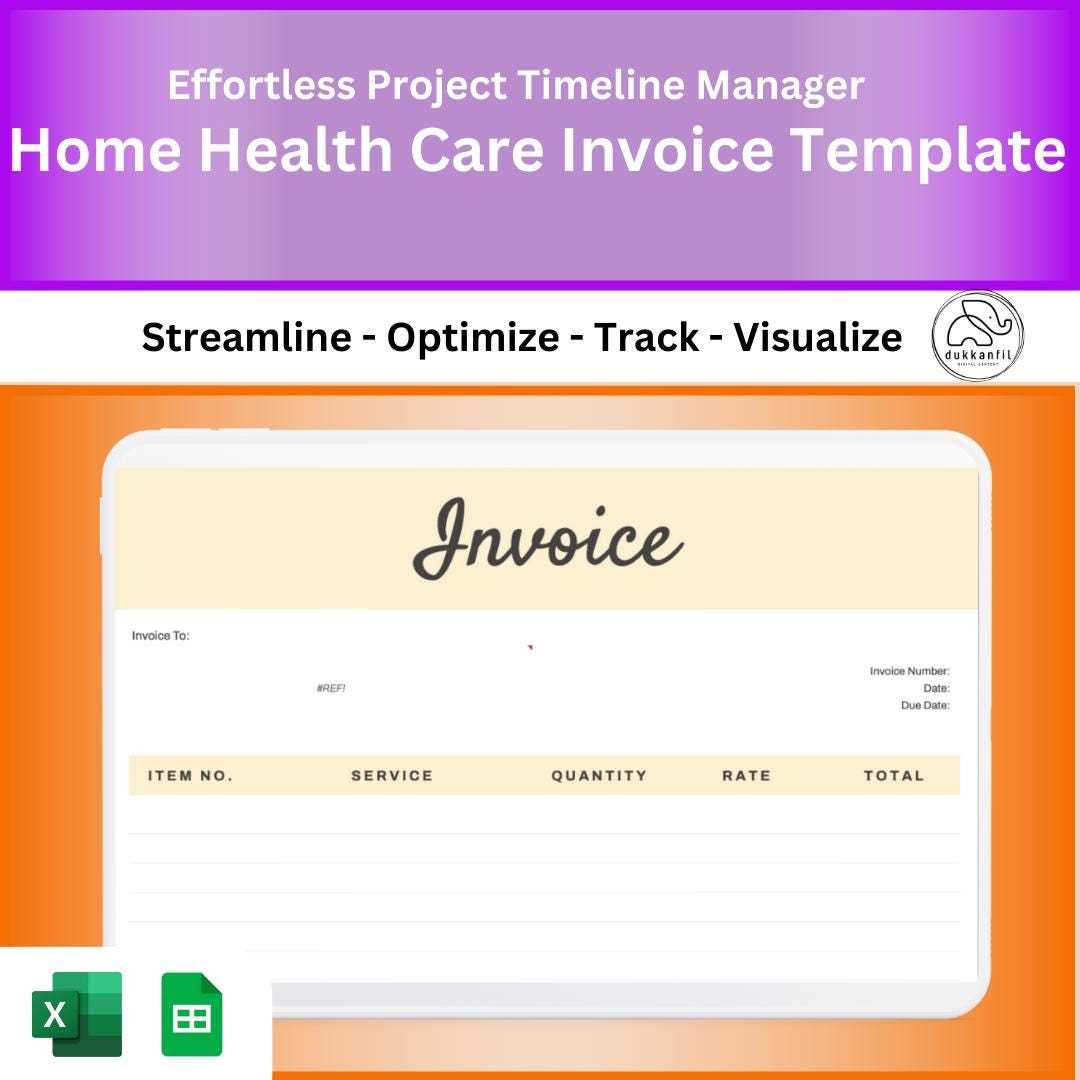 home health care invoice template