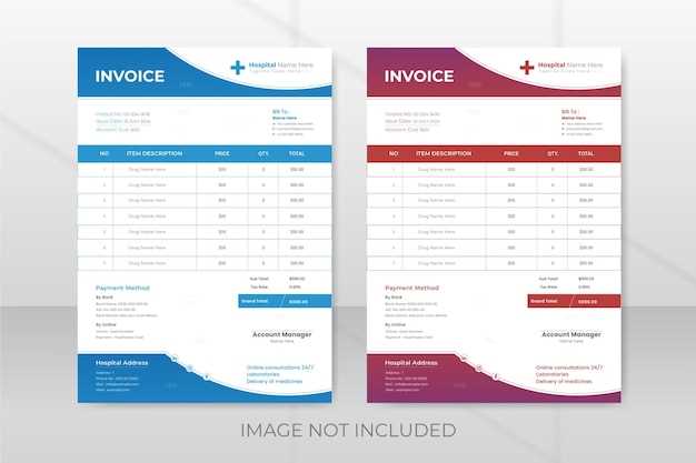 hospital invoice template