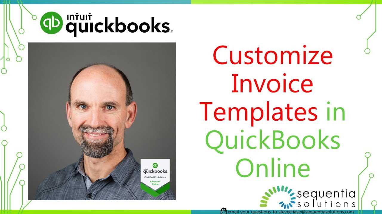 how to change invoice template on quickbooks