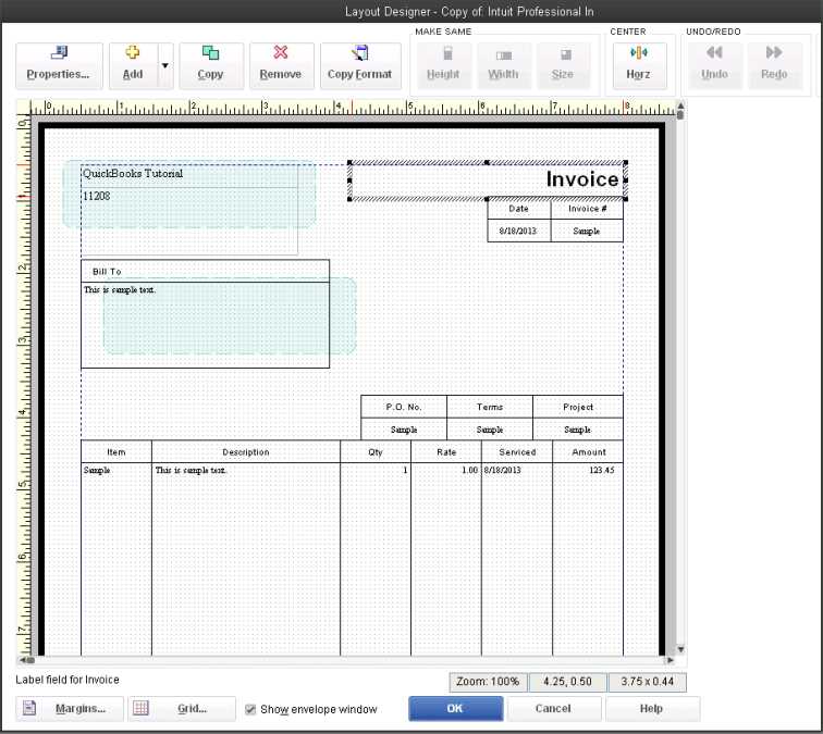 how to edit an invoice template in quickbooks online