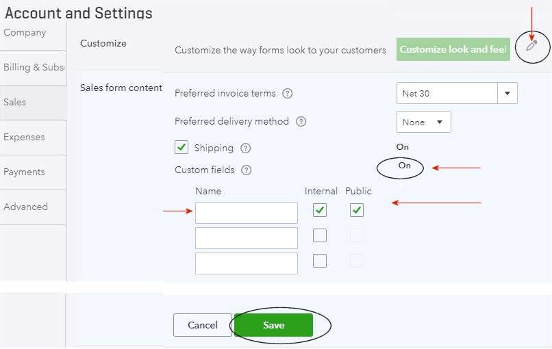 how to edit your invoice template on quickbooks