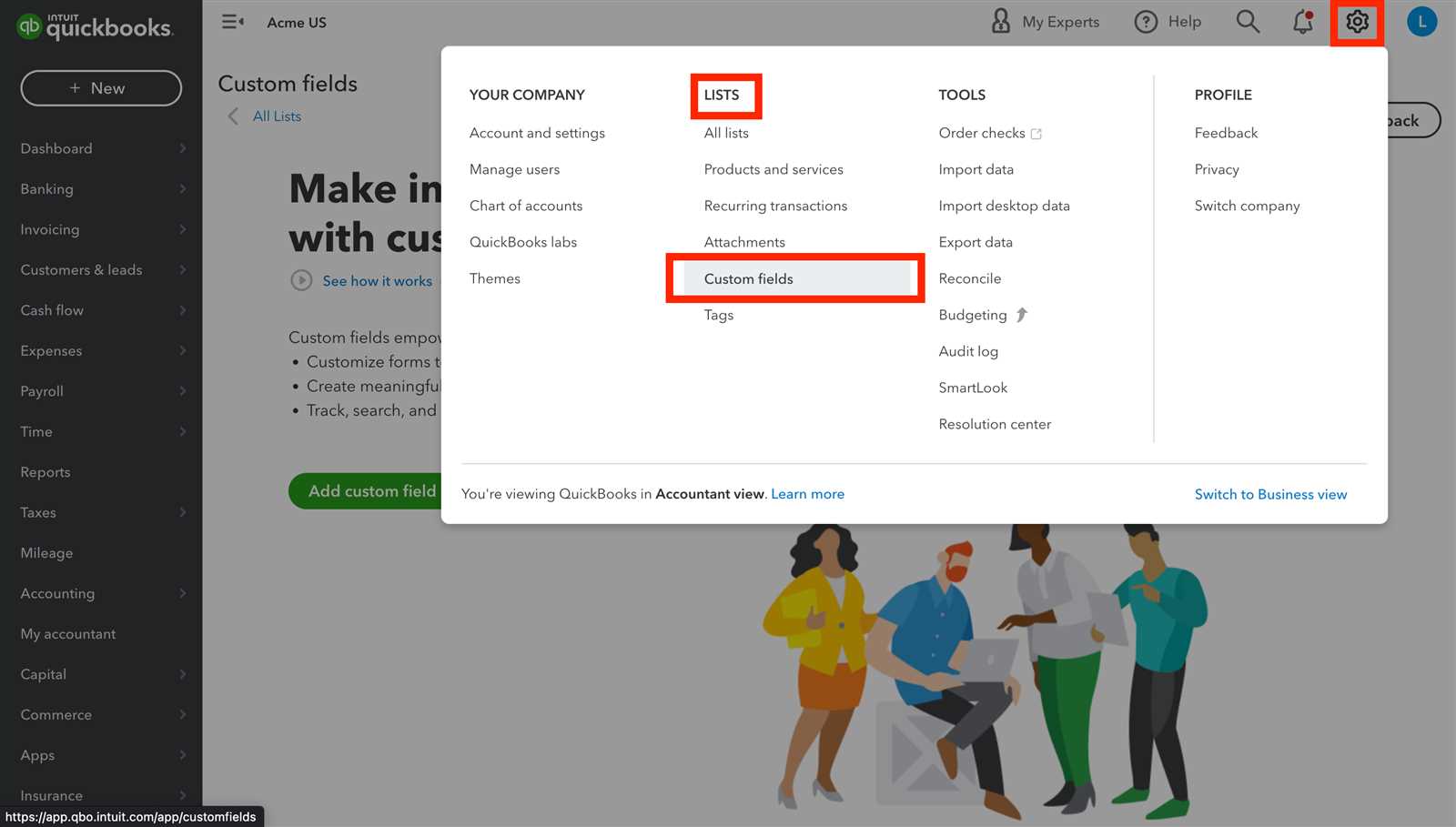 how to set a default invoice template in quickbooks