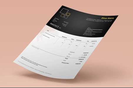 html invoice template download