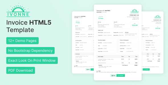 html5 invoice template