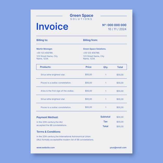 individual invoice template