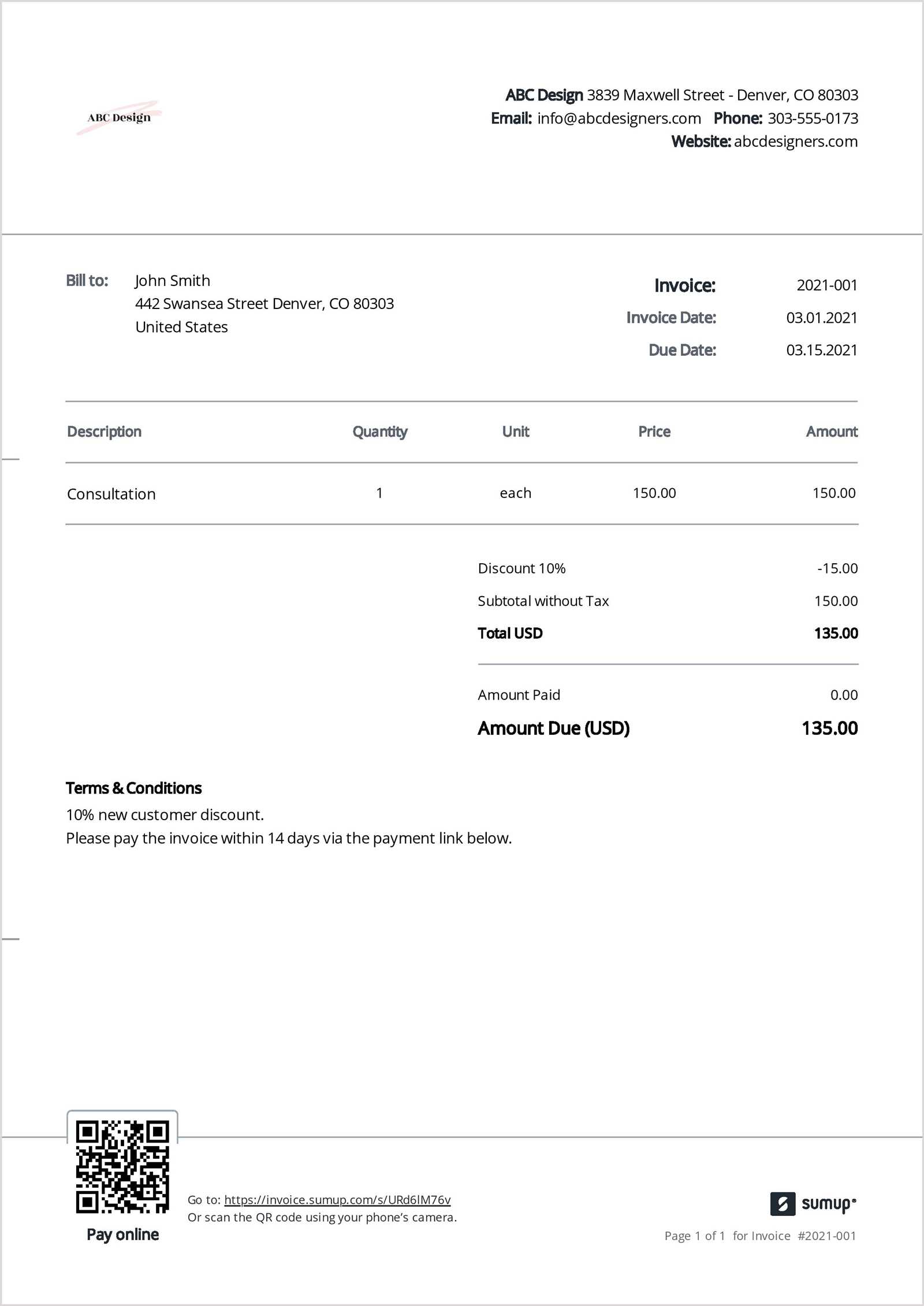 information technology invoice template