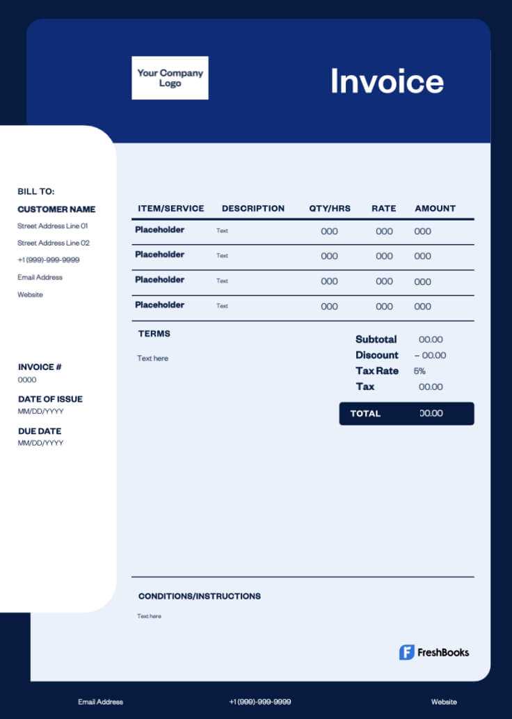 international shipping invoice template