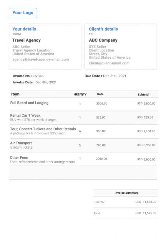 invoice claim template