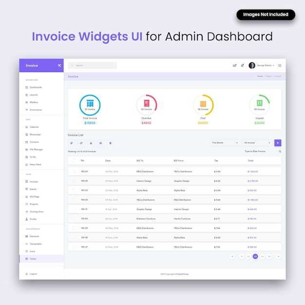 invoice dashboard template