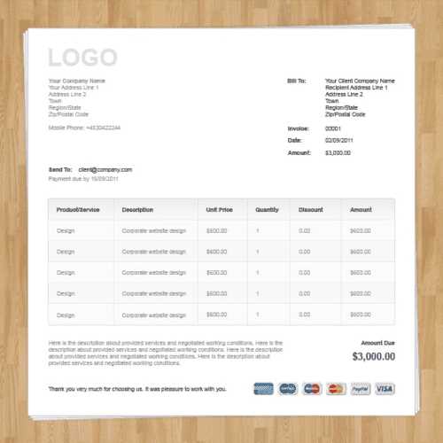 invoice html template bootstrap