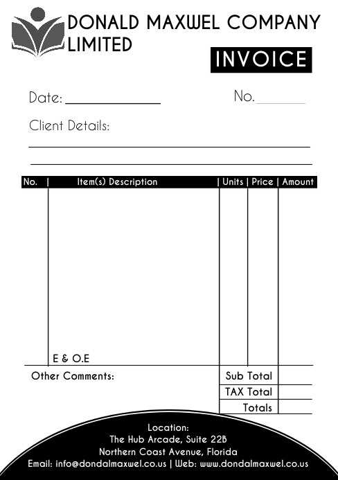 invoice receipt template