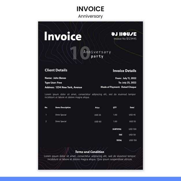 invoice template for actors