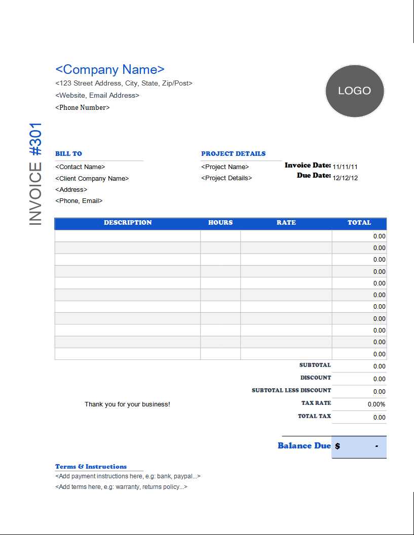 invoice template for freelance writers