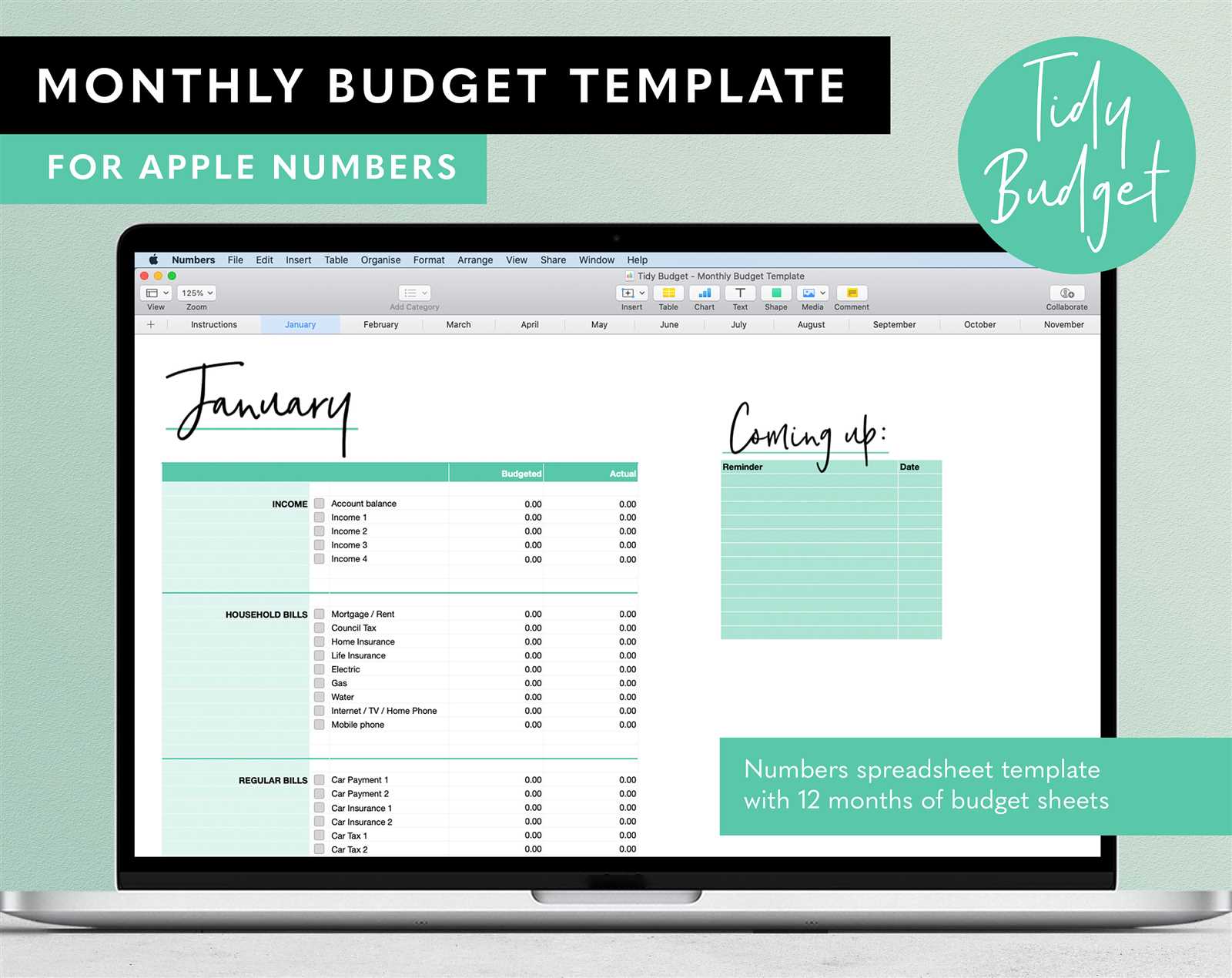 invoice template for numbers ipad