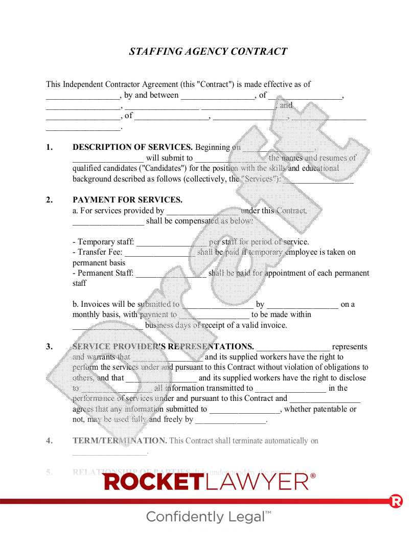 invoice template for recruitment agency