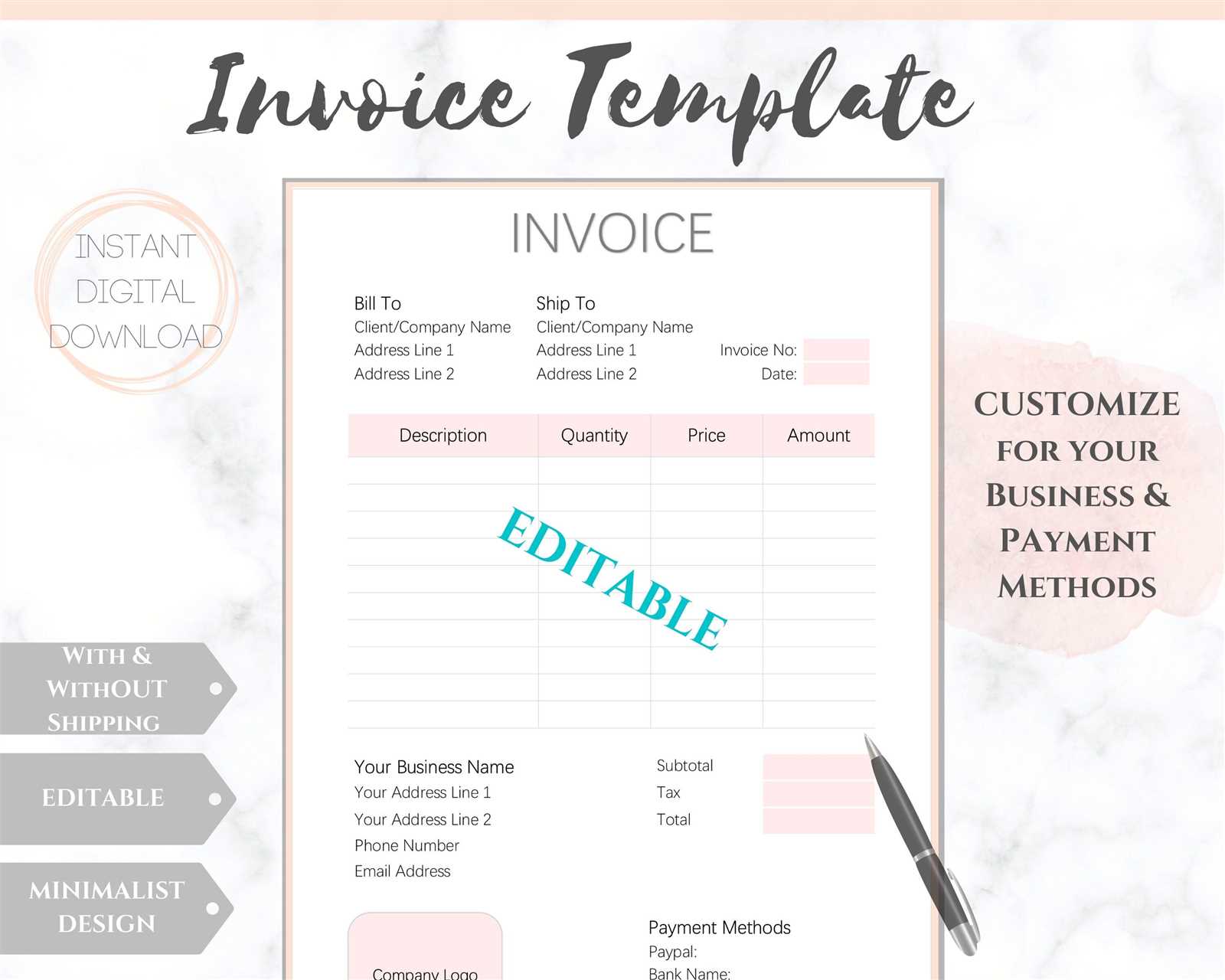 invoice template form