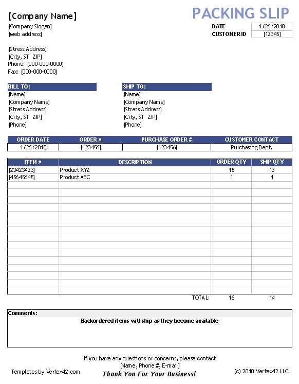 invoice template odt