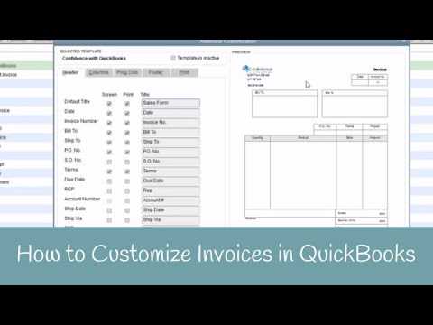 invoice templates quickbooks online