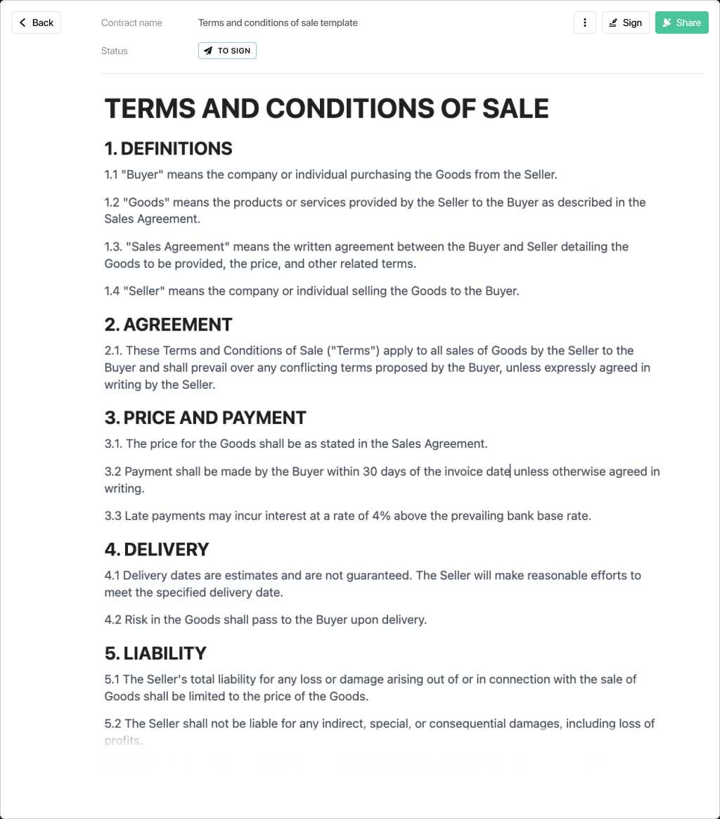 invoice terms and conditions template