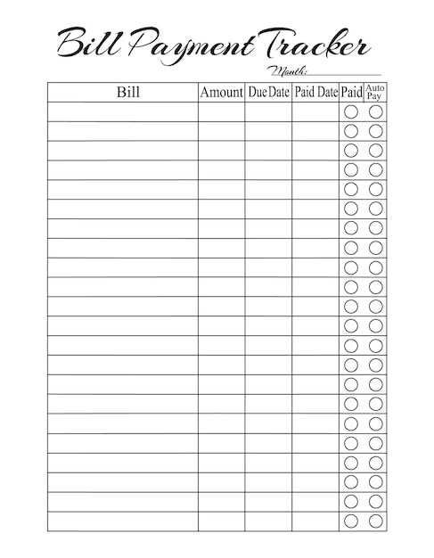 invoice tracking template