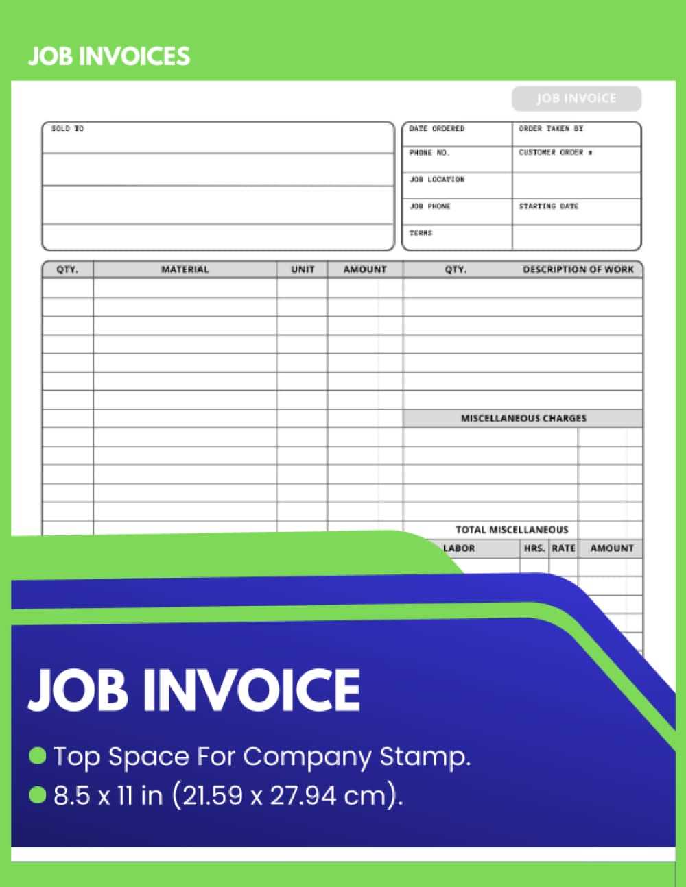 job invoice template