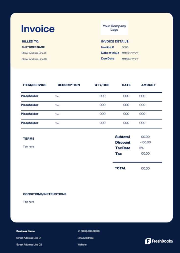 landscape invoice template