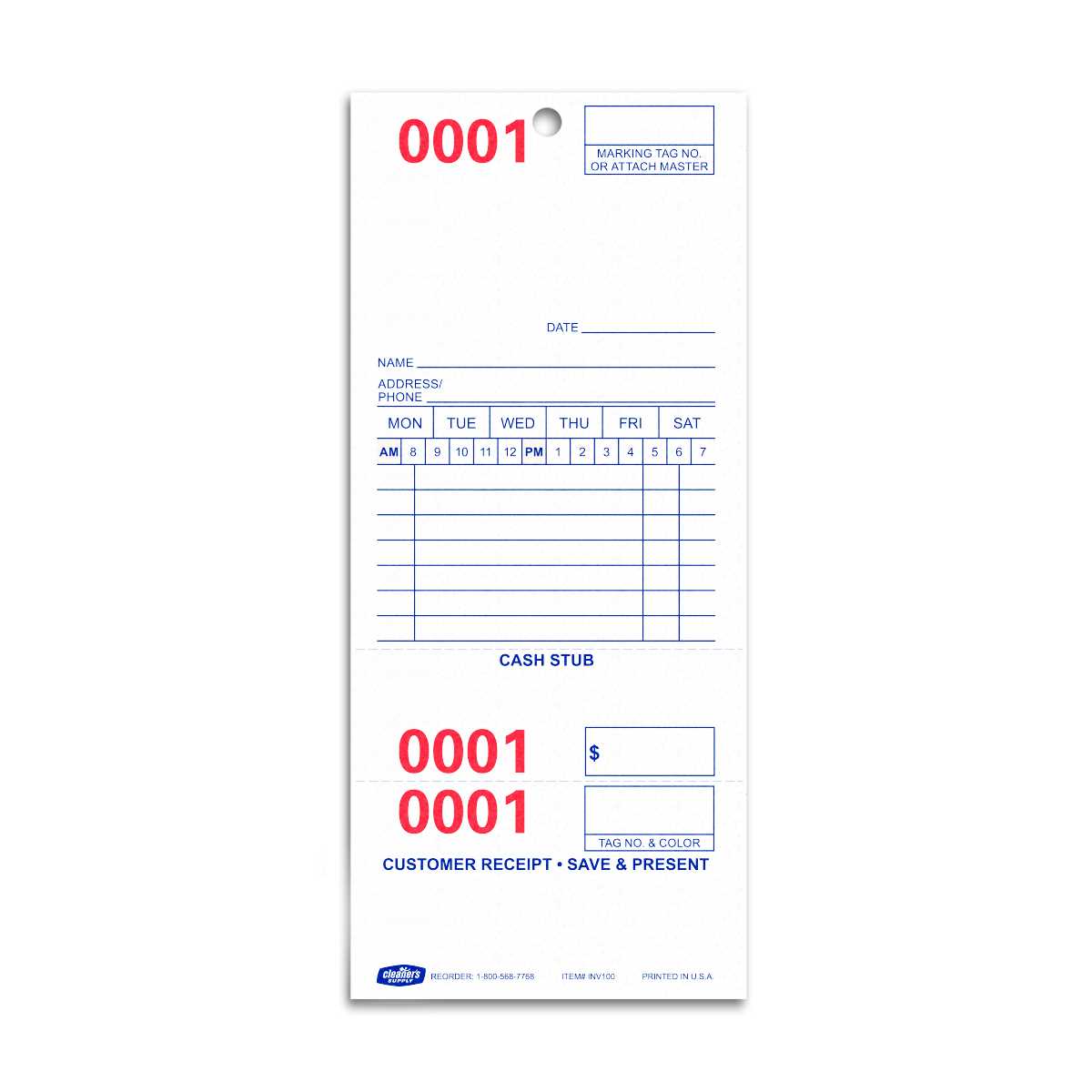 laundry invoice template