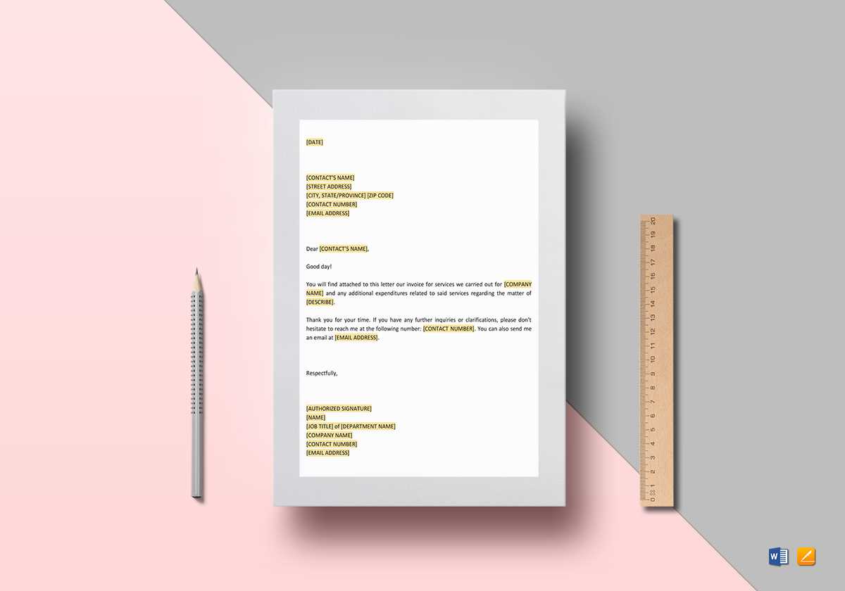 letter invoice template