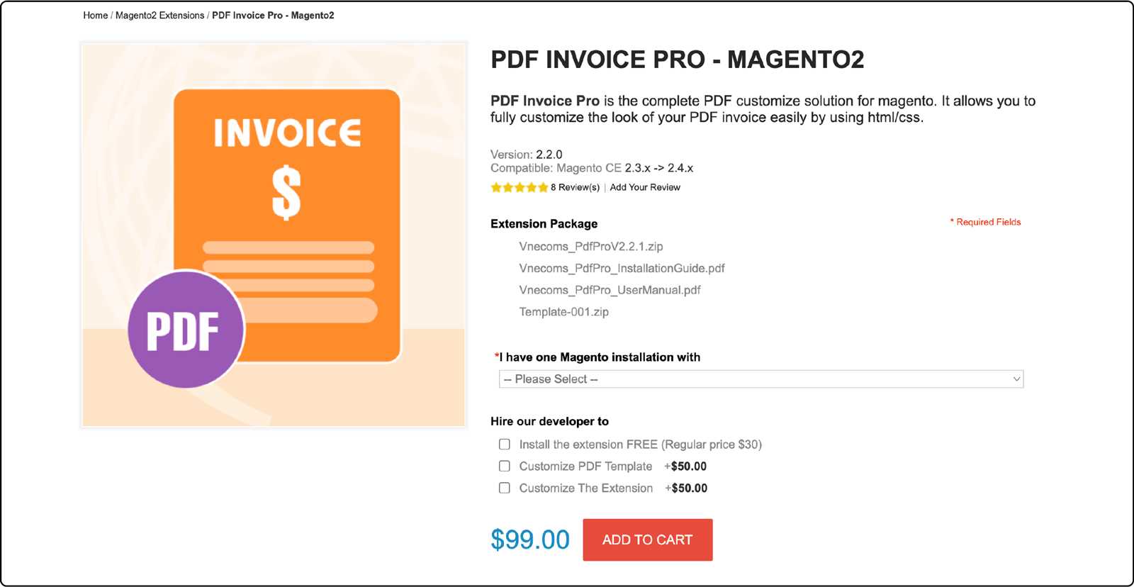 magento 2 change invoice pdf template