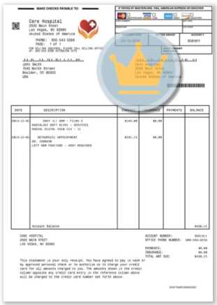 medical invoice template free