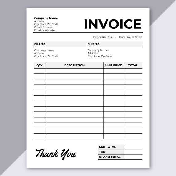 microsoft access invoice template free