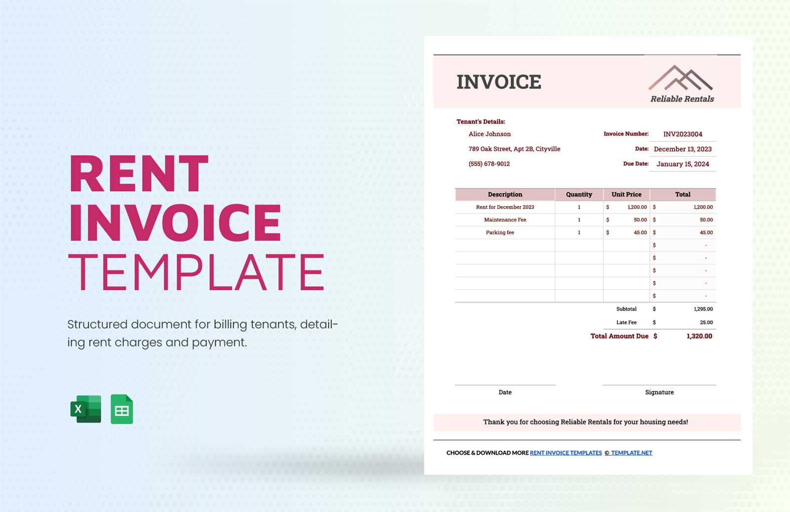 microsoft invoice templates free excel