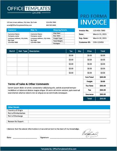 microsoft template invoice