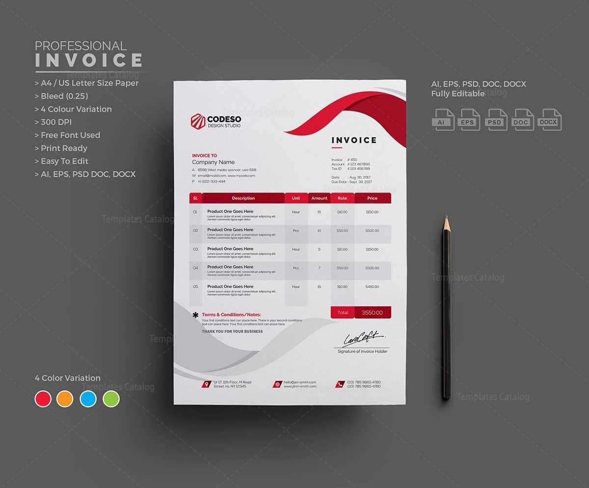 modern invoice template