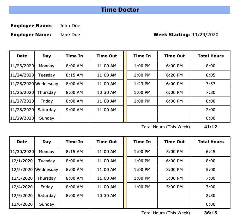 monthly invoice report template