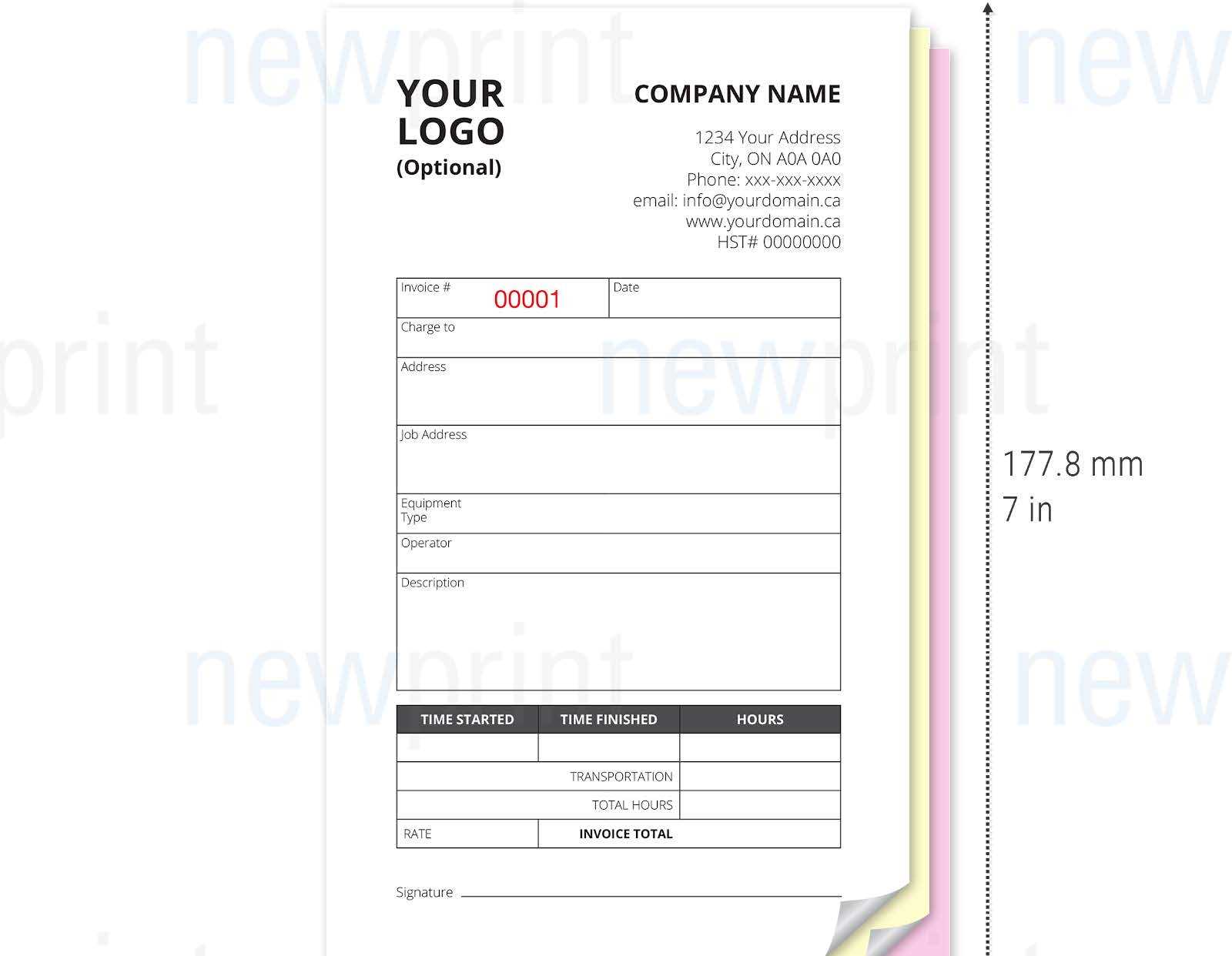 ncr invoice template