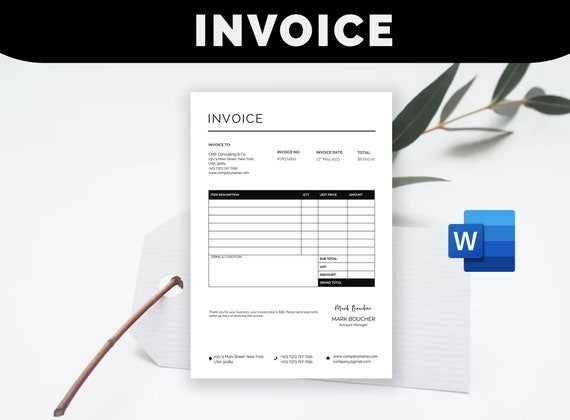 online invoice template word