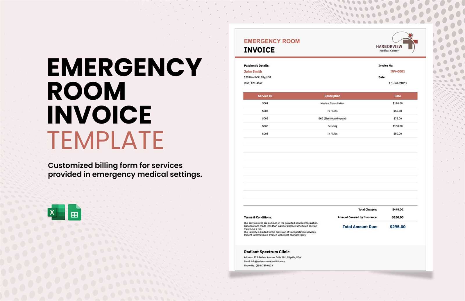 optical invoice template