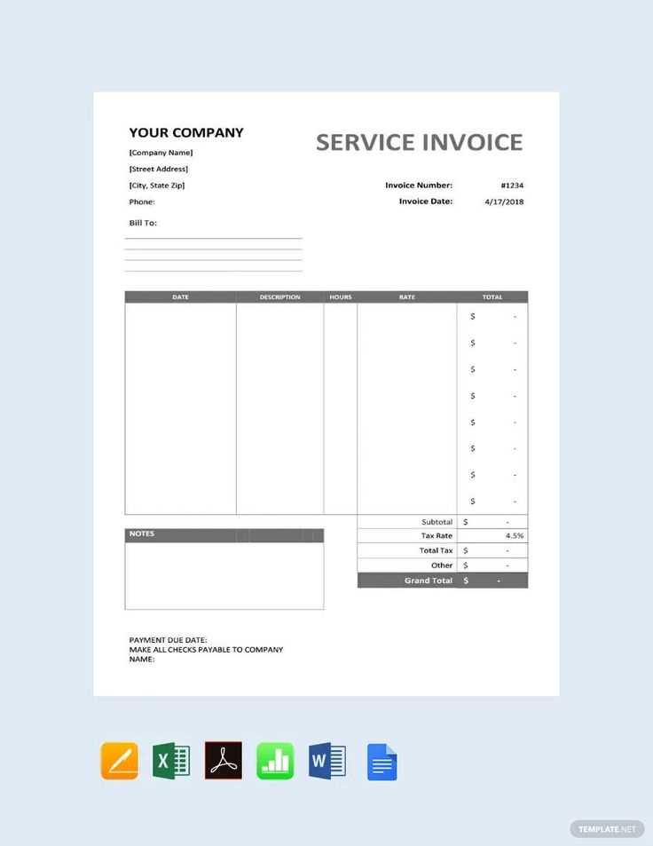 pages mac invoice template