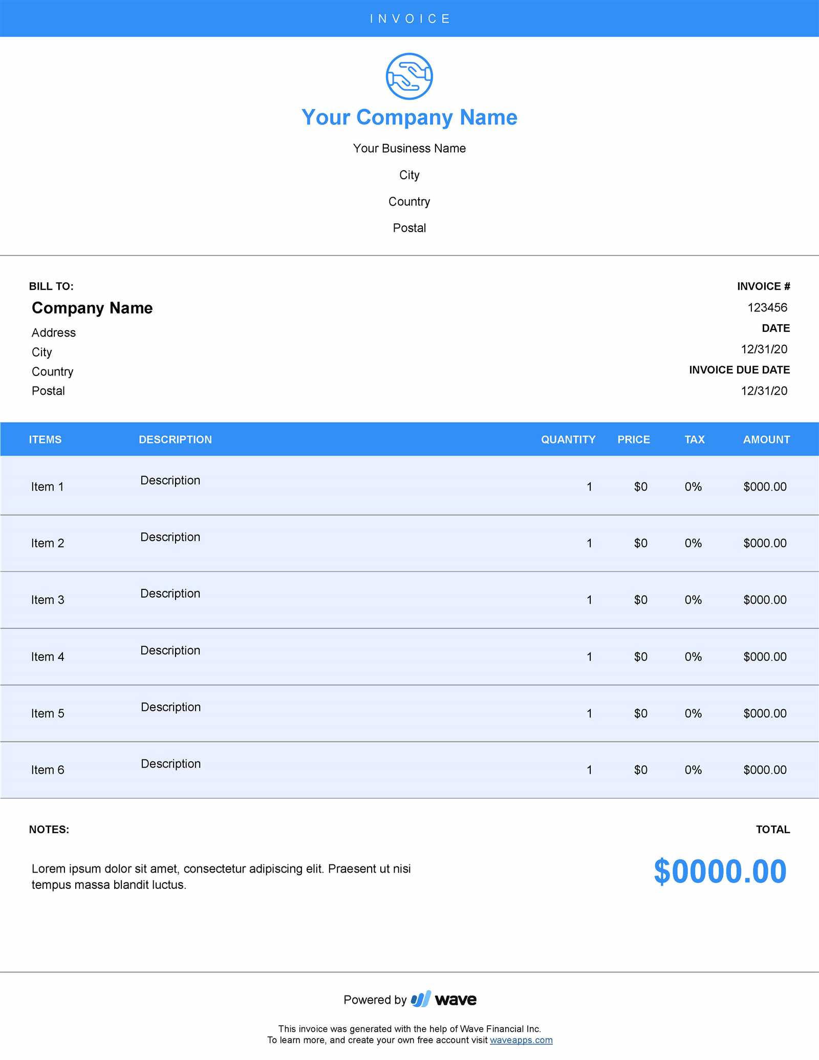 printable format massage invoice template