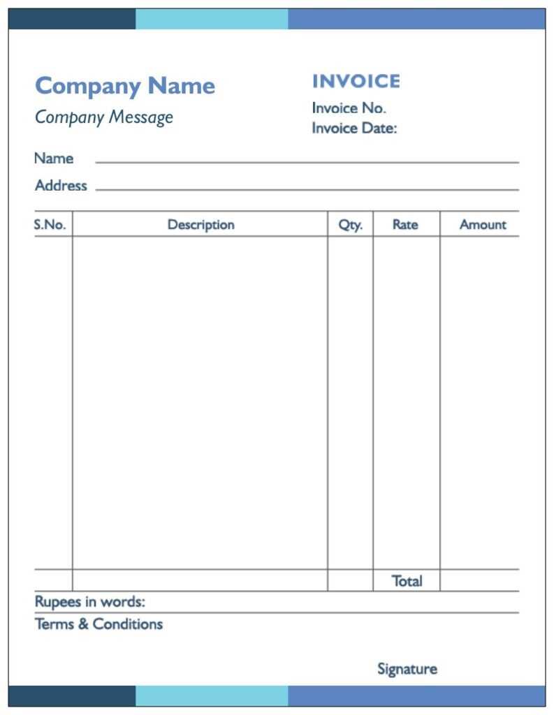 printable invoice template pdf