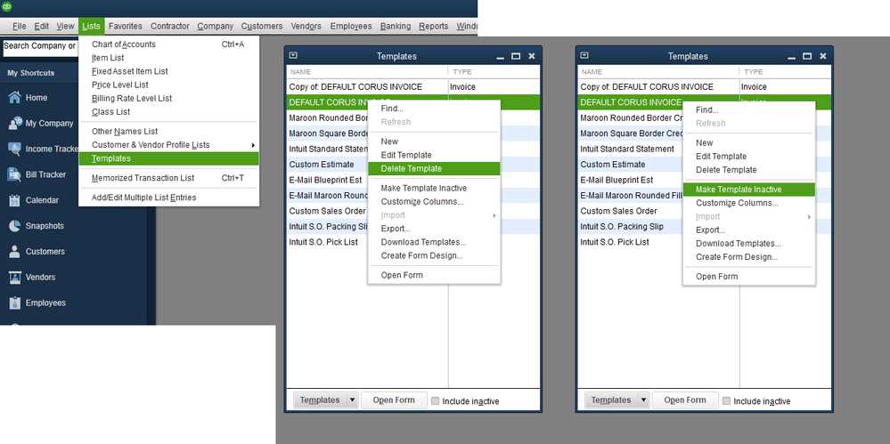 quickbooks desktop edit invoice template