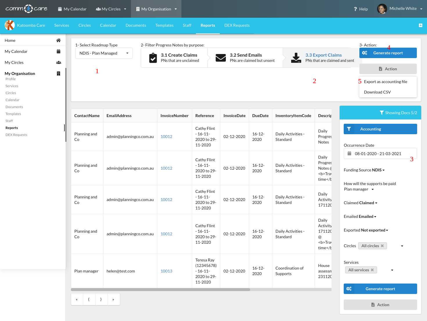 quickbooks export invoice template