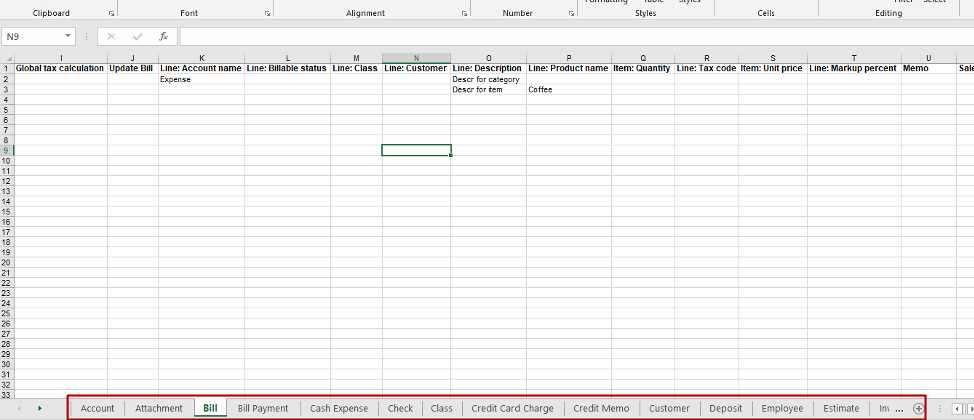 quickbooks new invoice template