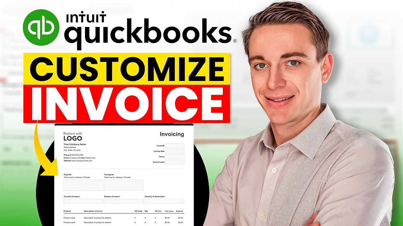 quickbooks online custom invoice template