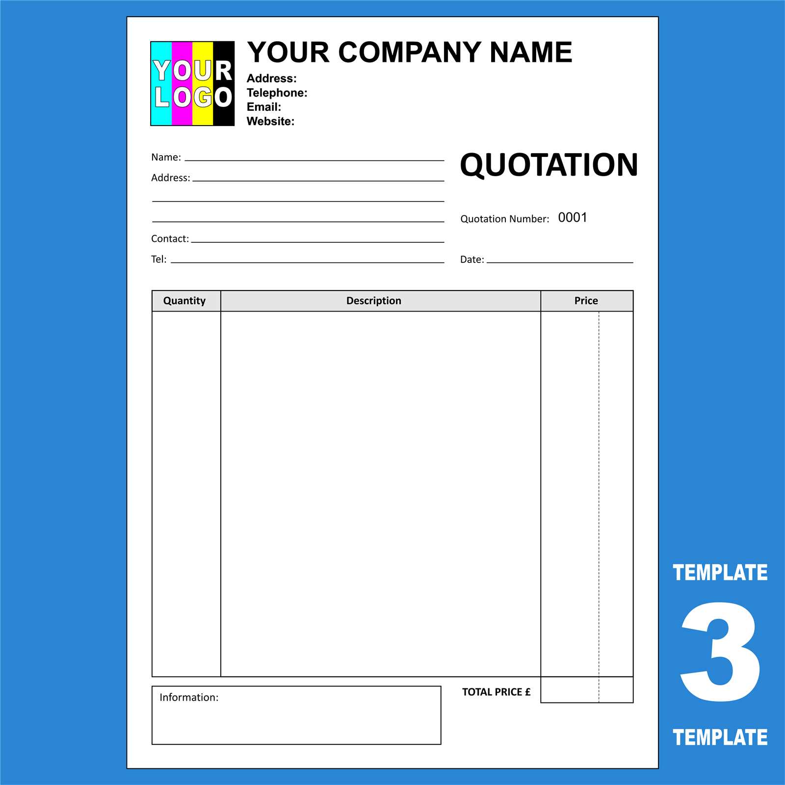quotation invoice template free