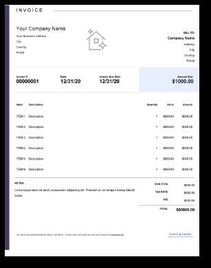 residential cleaning invoice template