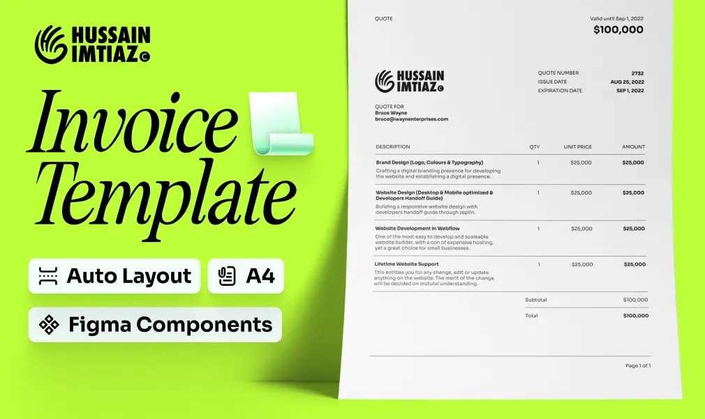 responsive invoice template